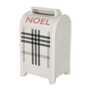 Christmas Ceramic Mailbox Tabletop Décor